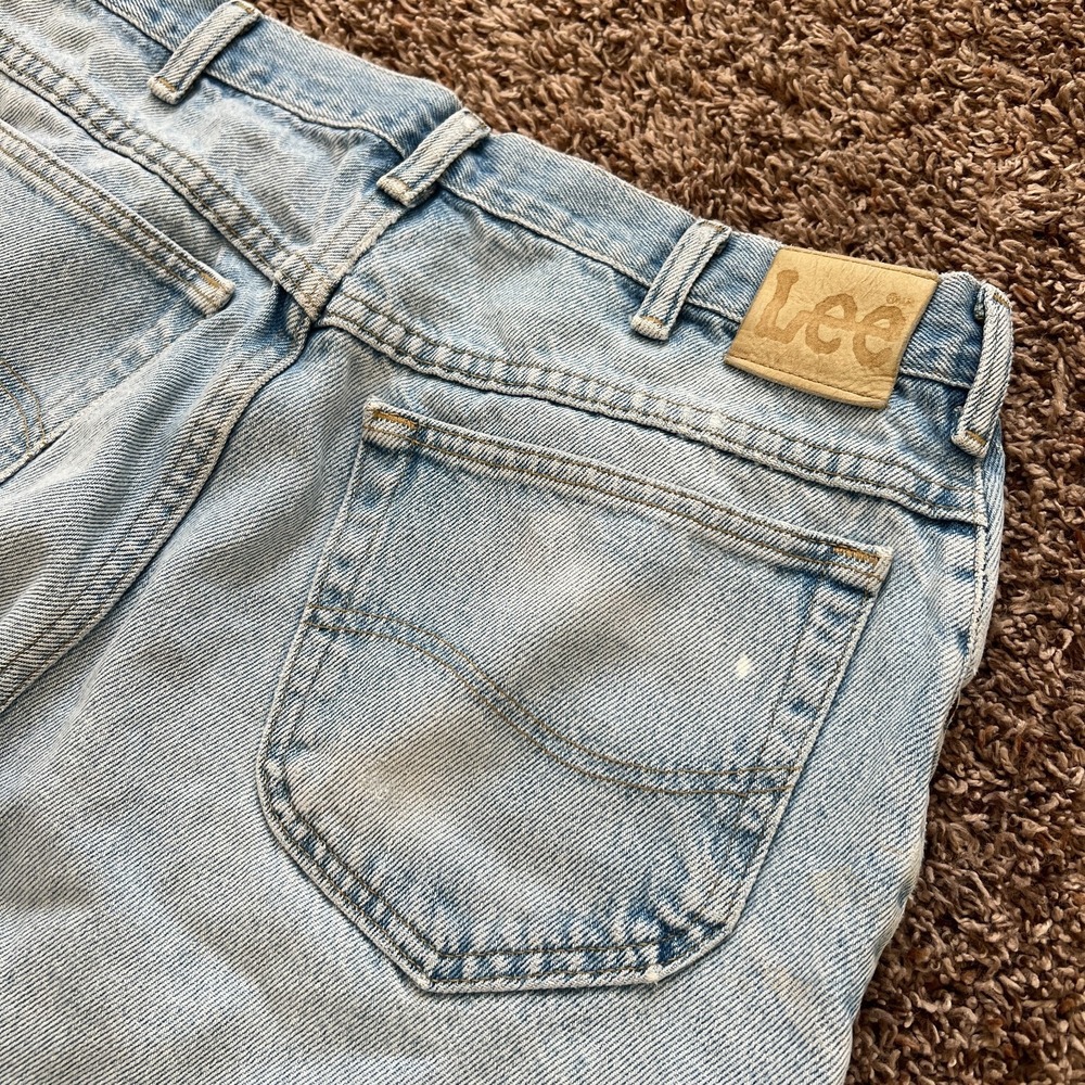 VTG 80's Lee Men's Straight Leg Jeans M.P. Light Wash Denim 32x29 Surf Beach
